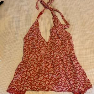 American Eagle Floral Halter Top
